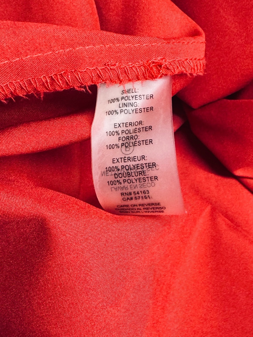 Karl Lagerfeld Paris Red Clip Dot Floral Print Dress Size 14 - Picture 9 of 9